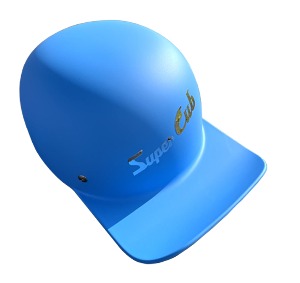 헬멧 스냅백 무광 블루