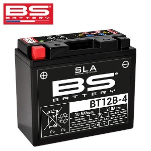 BS 배터리 12V 10.5A BT12B-4 ZX-10R/XVS400/두카티/베스파946 (유아사 YT12B-4)