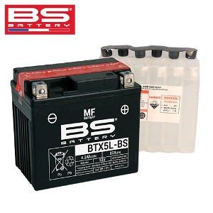 BS 배터리 12V 4.2A BTX5L-BS 위즈/아우라/커브100/플림110 (유아사 YTX5L-BS)