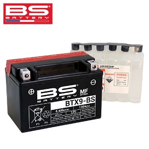 BS 배터리 12V 8.4A BTX9-BS 포르테/보이져125/딩크125 (유아사 YTX9-BS)
