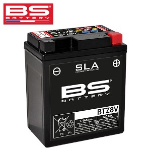 BS 배터리 12V 7.4A BTZ8V PCX125 (16-)/YZF-R3/XMAX/CBR300R/CBR400RR (유아사 YTZ8V)