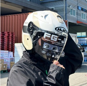 홍진 HJC 헬멧 FJ-JET MC9SF 베이지